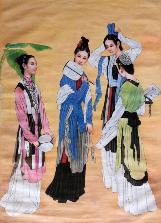 却是|冷军擅长画油画美女,但他画的最美的少女,却是26年前这幅国画