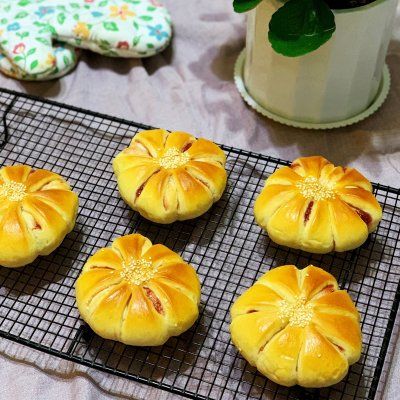 迷倒全家的果酱花朵面包，真心好吃