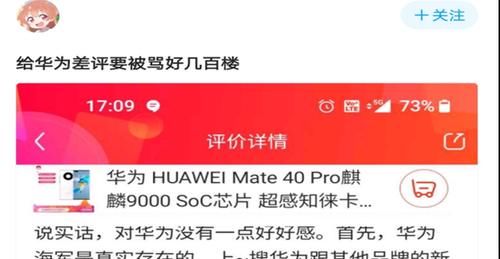 看重|华为mate40“第一”差评后续：大家看重的不是排列，而是态度