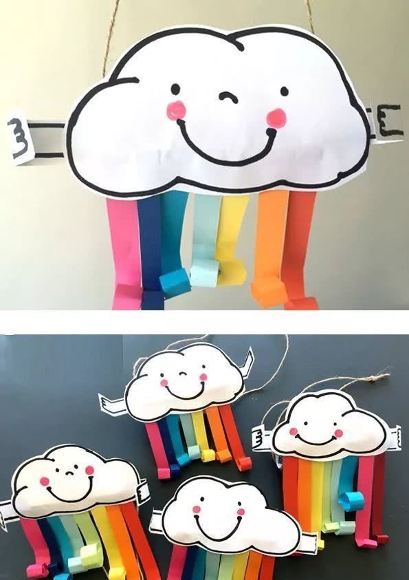 七色|和孩子一起制作七色彩虹挂件,挂在小房间,赏心悦目