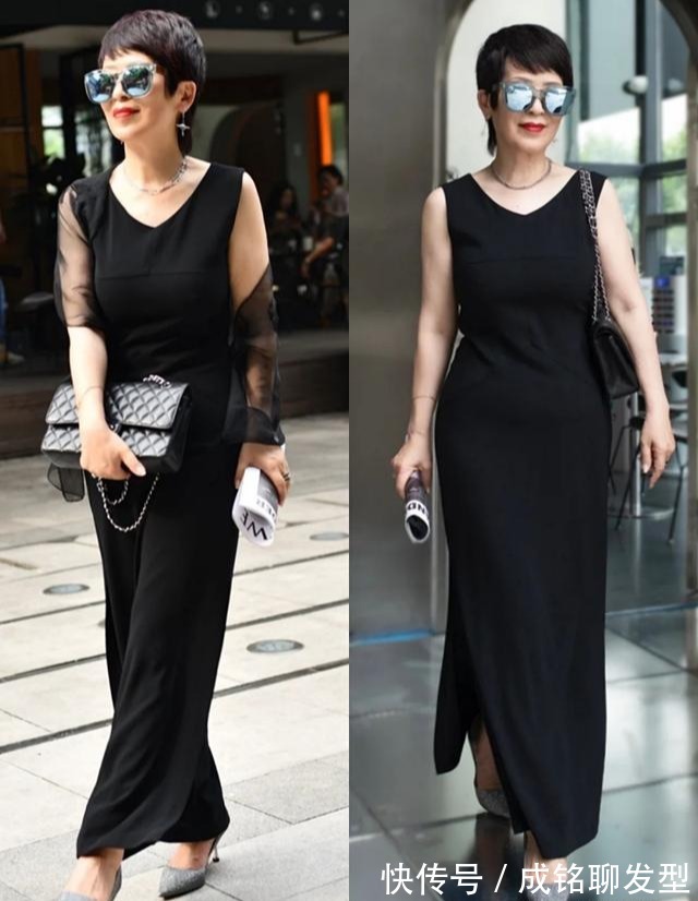 玫瑰粉|60岁女人的“穿搭模板”,洋气减龄又显气质,简约大气又有女人味