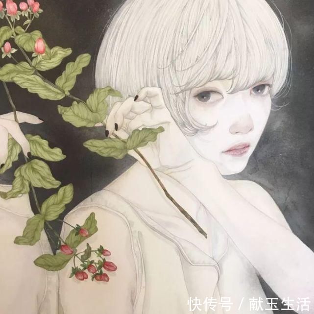 铅笔#她的铅笔插画,画出每个女孩的心声,美到让人陶醉~
