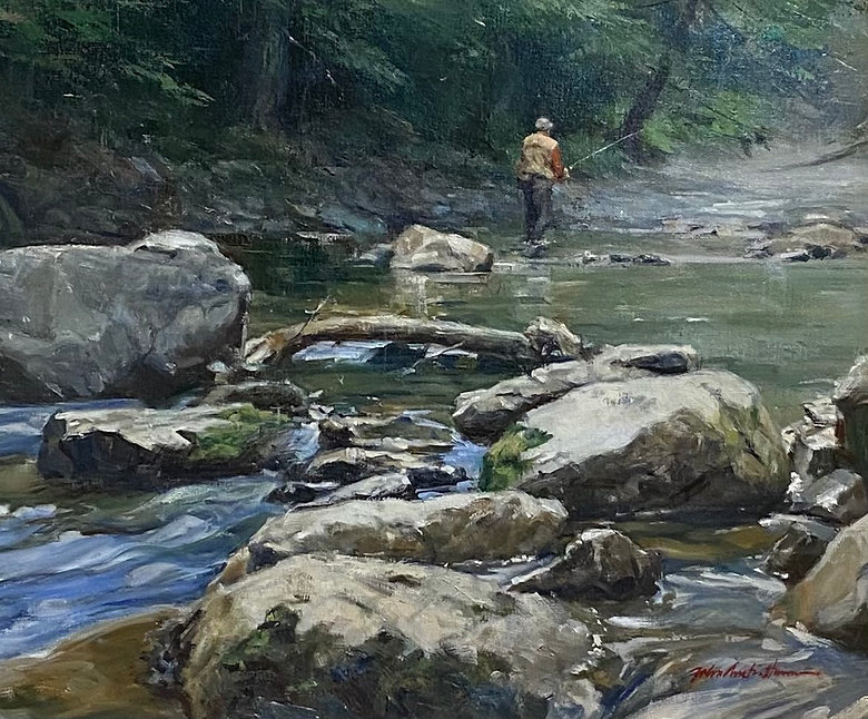 乡村@风景·乡村小景:美国油画家 约翰·奥斯汀·汉娜 的作品欣赏