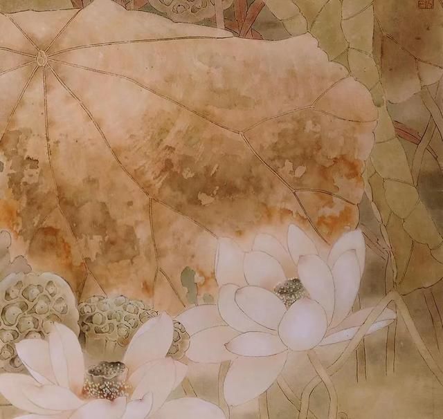 恬淡@佚名荷,画感细腻,笔墨朴素恬淡,真乃与自然对话