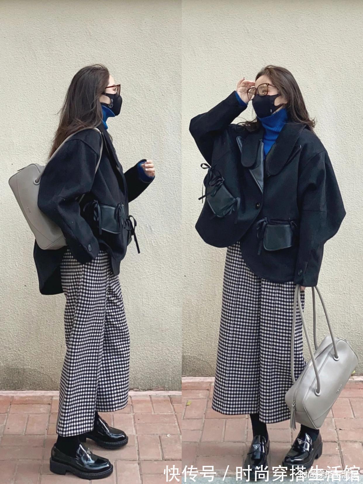 中性风|穿大衣尽量别配高跟鞋,土!今年流行这样穿,优雅显瘦又高级