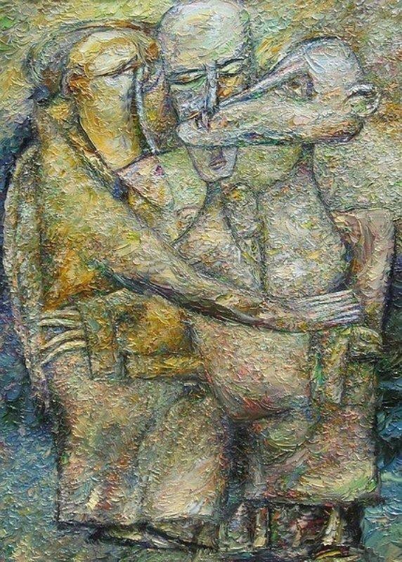 颜色#谢尔盖·雷巴克:世界的艺术家的颜色是明亮、富有表现力