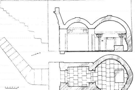 墓室|考古专家发现一千年古墓,墓中发现一桌酒席,还有一整碗板栗