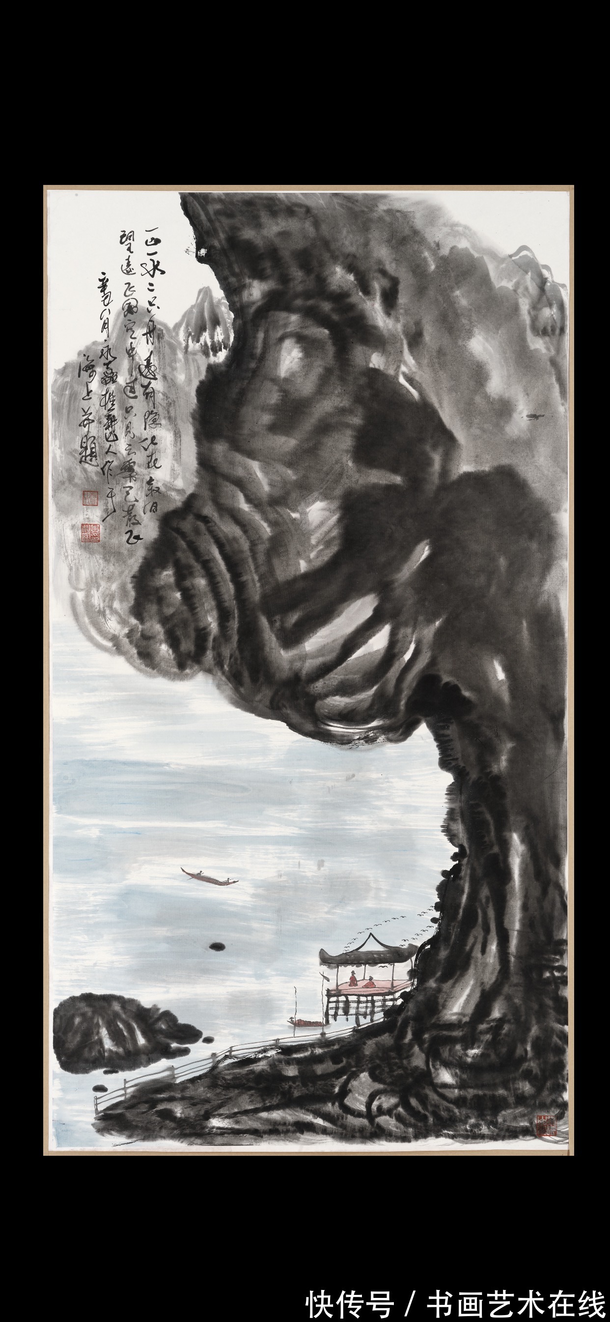 墨画#中国当代山水画大师朱祖国|用有限的笔墨、描绘祖国万里江山