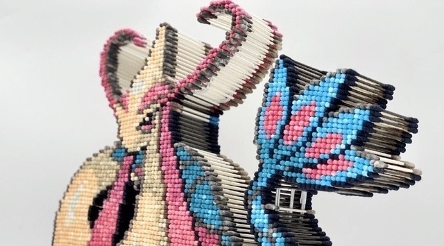 棉棒|用小棉棒還原寶可夢,神韻、肉感全都有,除了不會動簡直一模一樣