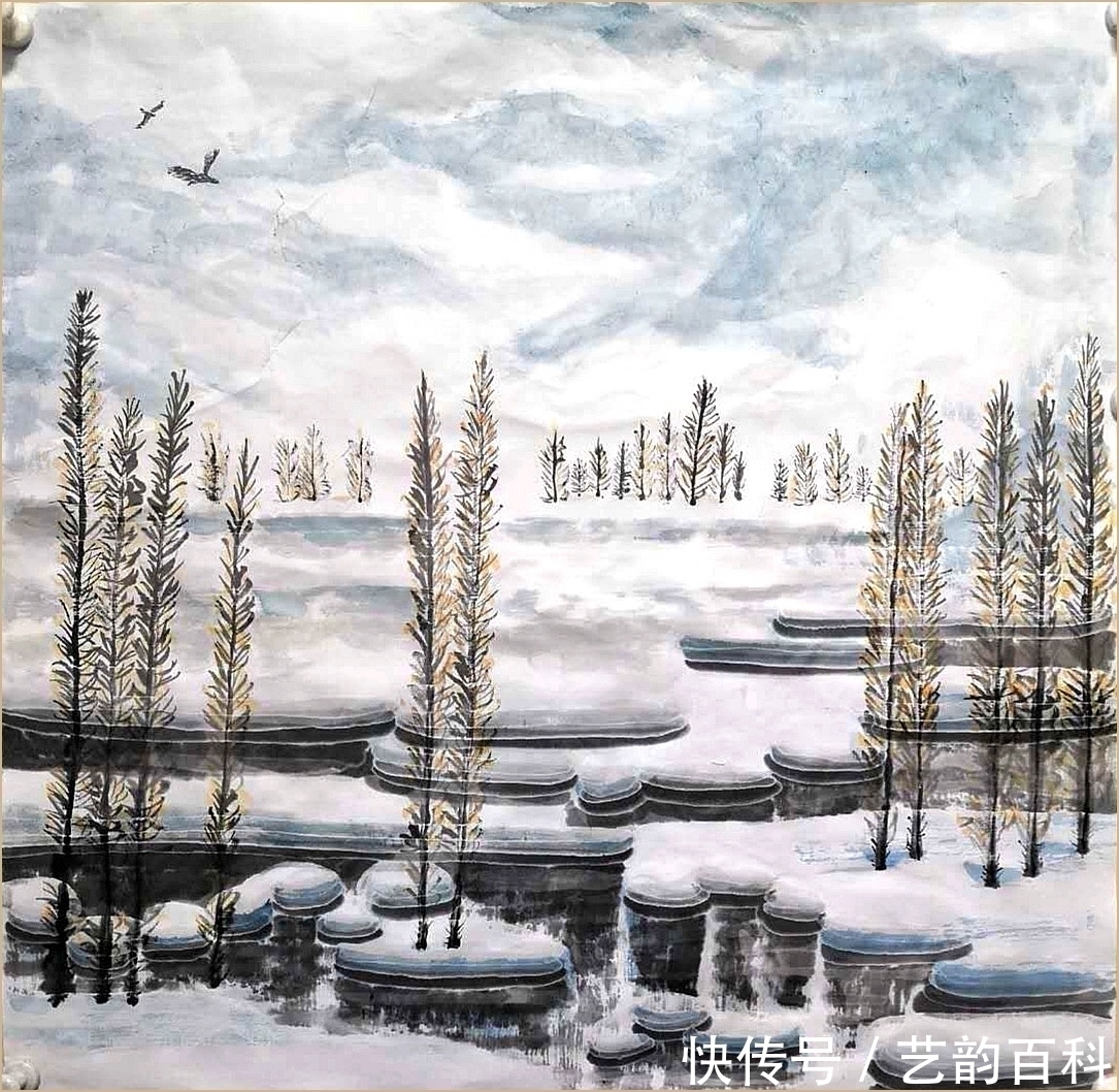 晴雪|矾墨冰雪画家马景华 作品欣赏【艺韵阁报道】