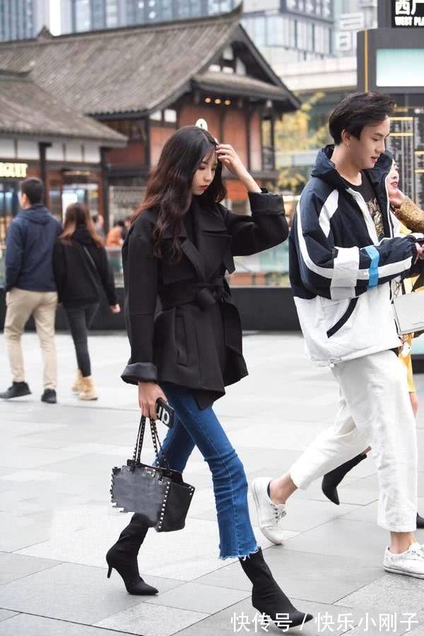 打底裤 运动范的打底裤搭配运动上衣,让整个人看起来高挑有气质