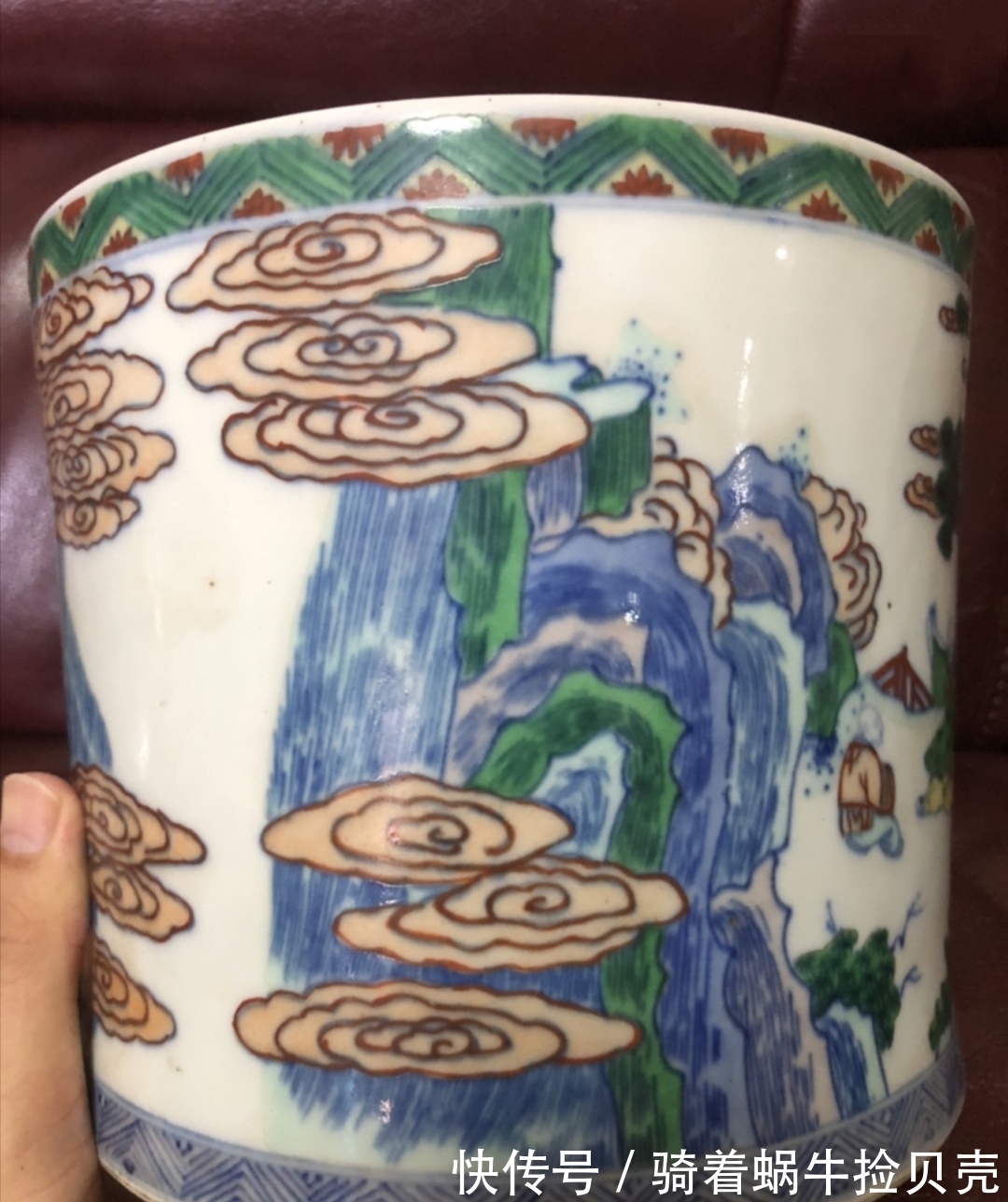 青花&崔凯:康熙斗彩笔筒?绘画不得劲!