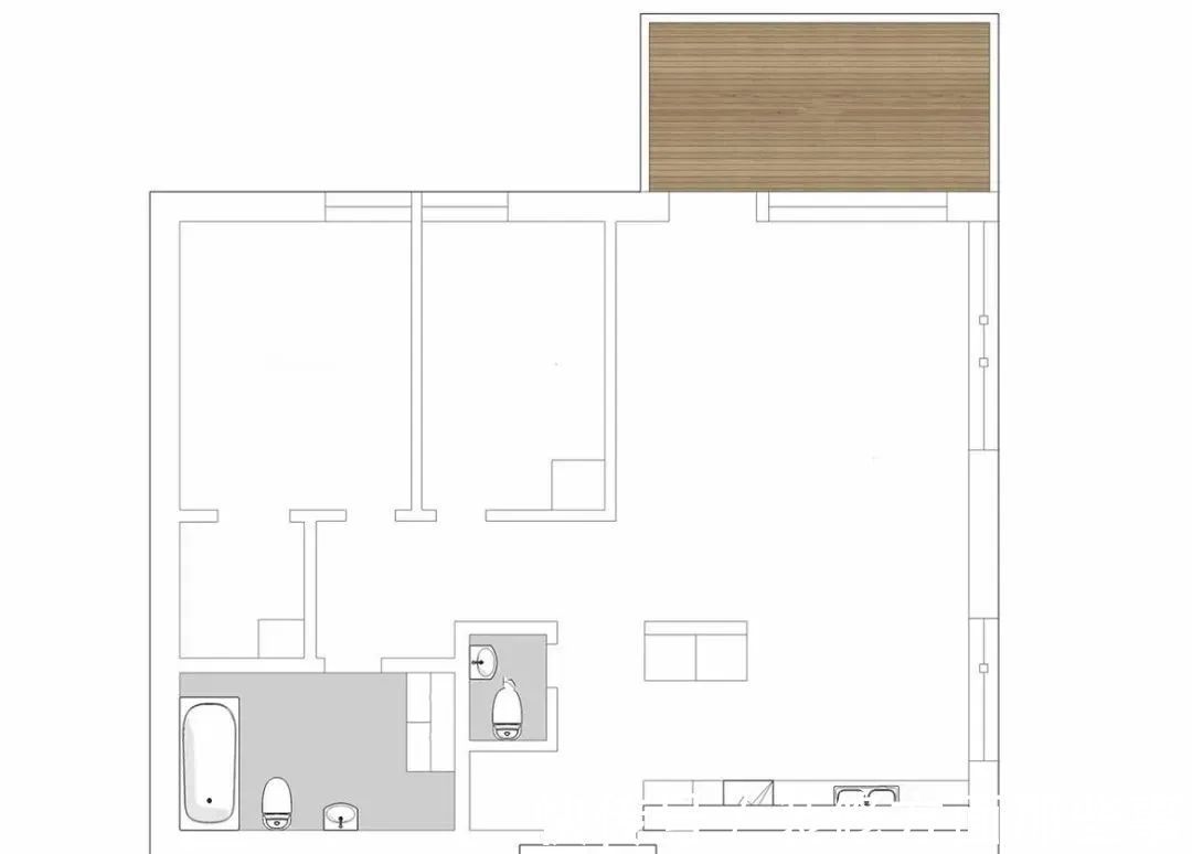 实木|81平小户型,玄关道上做卫生间,坚持把冰箱放屋中间!贼好使