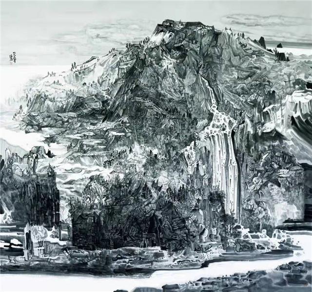 中国画#艺术鉴赏网:山水画家宋德志与艺术的邂逅