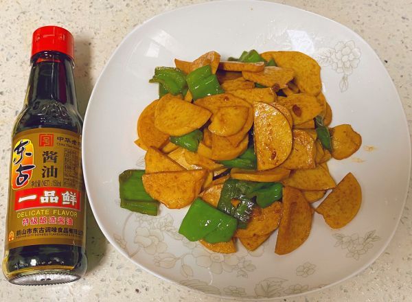 素鸡|素鸡炒青椒