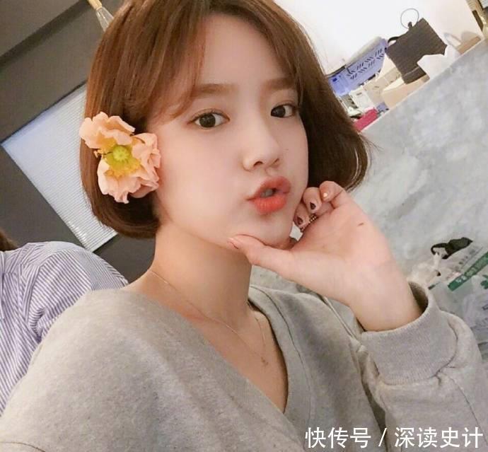 圆脸型|别总抱怨脸太圆,当你试过这款“齐脖”发型后,就知道圆脸有多美