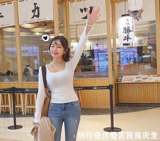 百搭|凹凸有型的牛仔裤美女，充满阳光活力，呈现视觉美感！