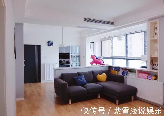 户型|老婆坚持在沙发背后“打矮柜”,挤出小书房!聪明极了,晒晒全屋