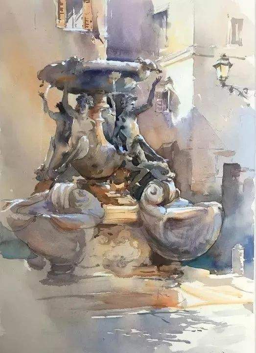 风景|风景诱人!这样的水彩作品,怎能不爱?