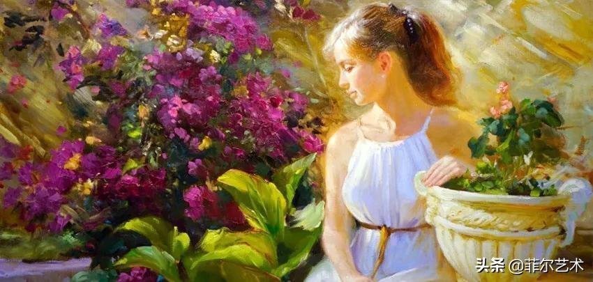 哈巴罗夫斯克&犹如花朵绽放,美得让人难忘~俄罗斯画家人物油画作品欣赏