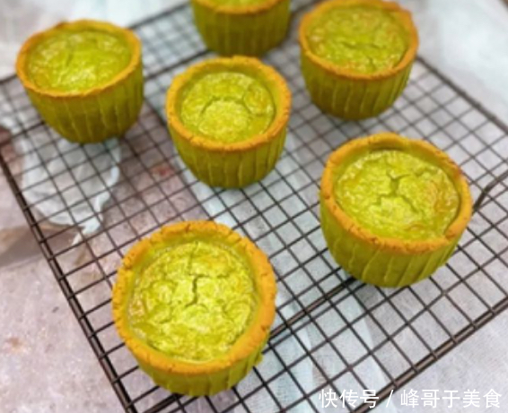 甜品,抹茶,布丁塔的做法,比蛋挞好吃,制作简单,要吃吗