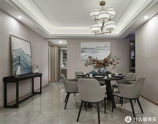 中国风|97㎡诗意新中式，入户清雅又隽永，谁说小户型不能中国风？