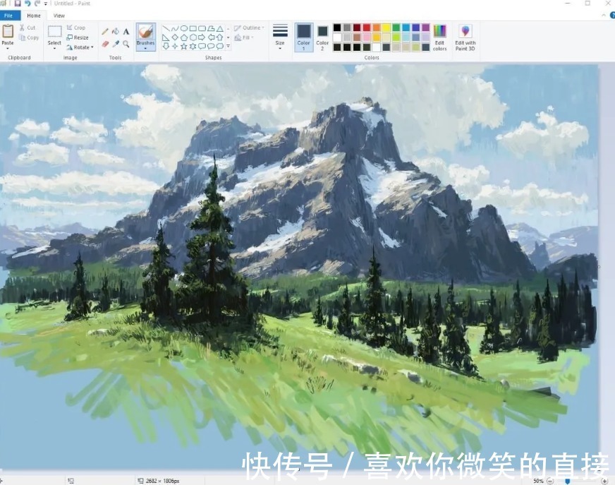 作品#不受绘画工具束缚的神人,画出一幅幅让人目瞪口呆的作品!