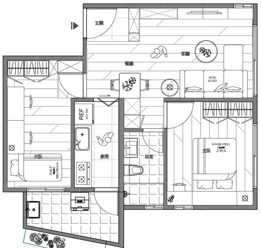 收纳|59㎡小户型玩转日系文艺小清新,不花哨不华丽,只要多一点温馨!