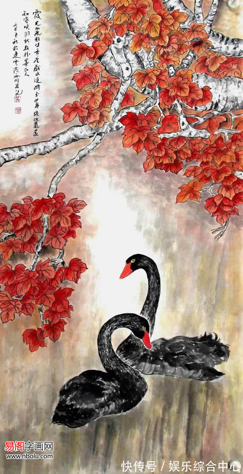 梅若$吴雨旺花鸟画,犹如一曲生命和春天的赞歌