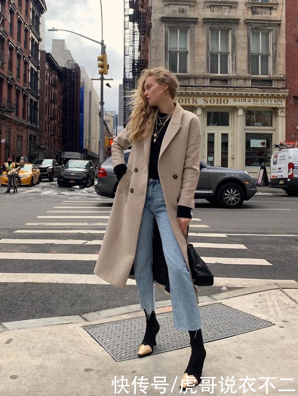 欧美风通勤街拍，百分百可借鉴的素人大衣指南，时髦优雅信手拈来