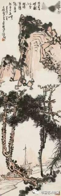  溪山烟雨|国画名家：潘天寿山水画50幅赏析