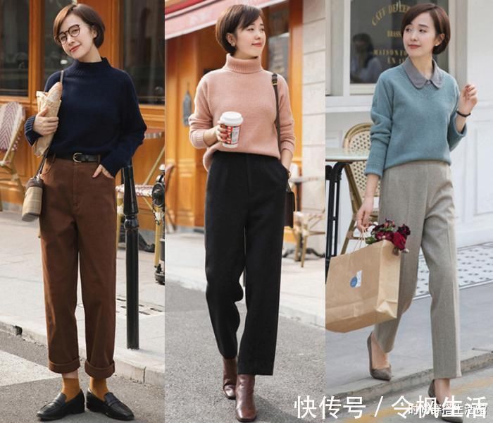 街拍 “阔腿裤”收起来吧!今年流行这样穿,适合40岁女人
