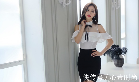 娇丽荷叶|女神孙允珠高清时尚搭配：娇丽荷叶领丝带名媛透薄上衣