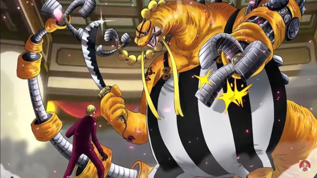 鬼岛|海贼王1034话,山治恶魔风脚升级魔神风脚,全新雷霆和火焰力量暴打奎因