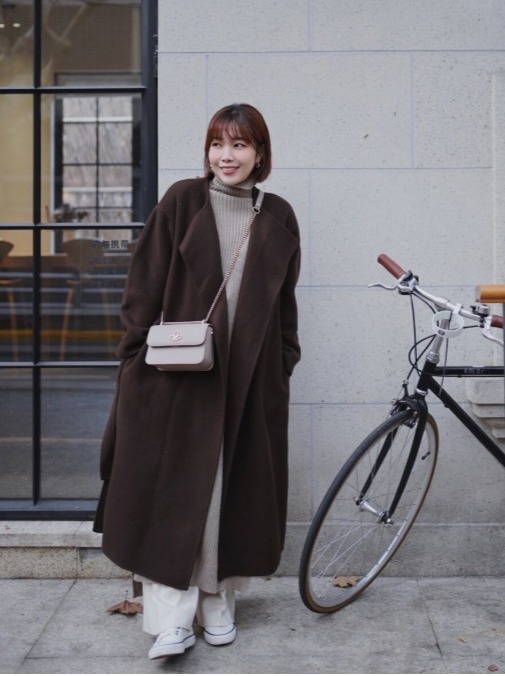 穿搭|今年火了一种外套:叫过膝大衣,不但保暖还遮肉,爱了!