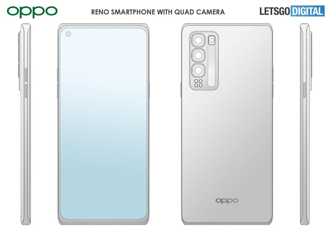 手机|OPPO 手机外观新专利公开，或为 Reno7 Pro 外形设计