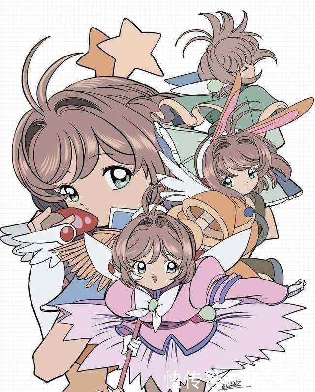 绘师|画美实物更美!粉丝参照魔法少女小樱美图,自制高水准天使樱模型