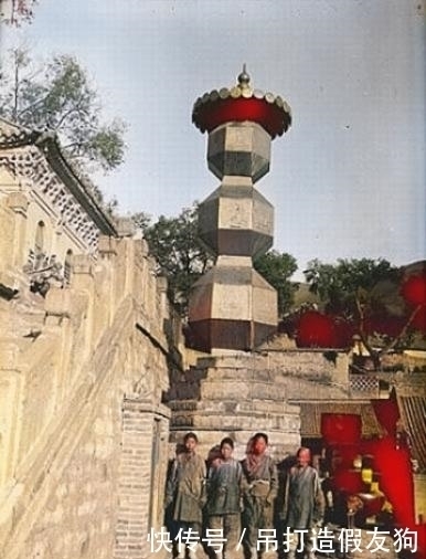 老照片：1907年五台山，显通寺、竹林寺、清凉寺等庙宇景观！
