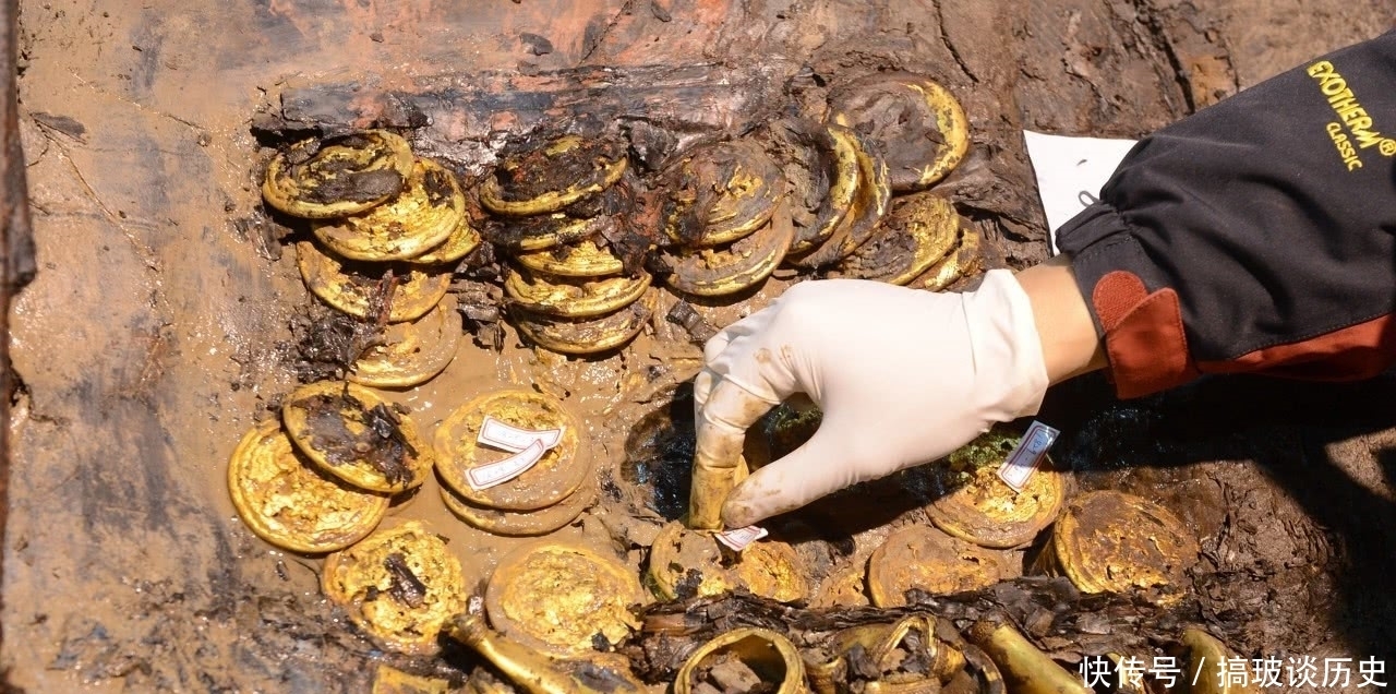 考古|西汉废帝刘贺墓考古挖掘成果展出,230斤黄金陪葬引人注目