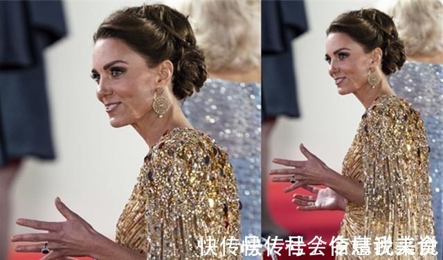 戴安娜 凯特也开始大胆,穿起艳丽的裤装和金色礼服,走起她婆婆的路线!