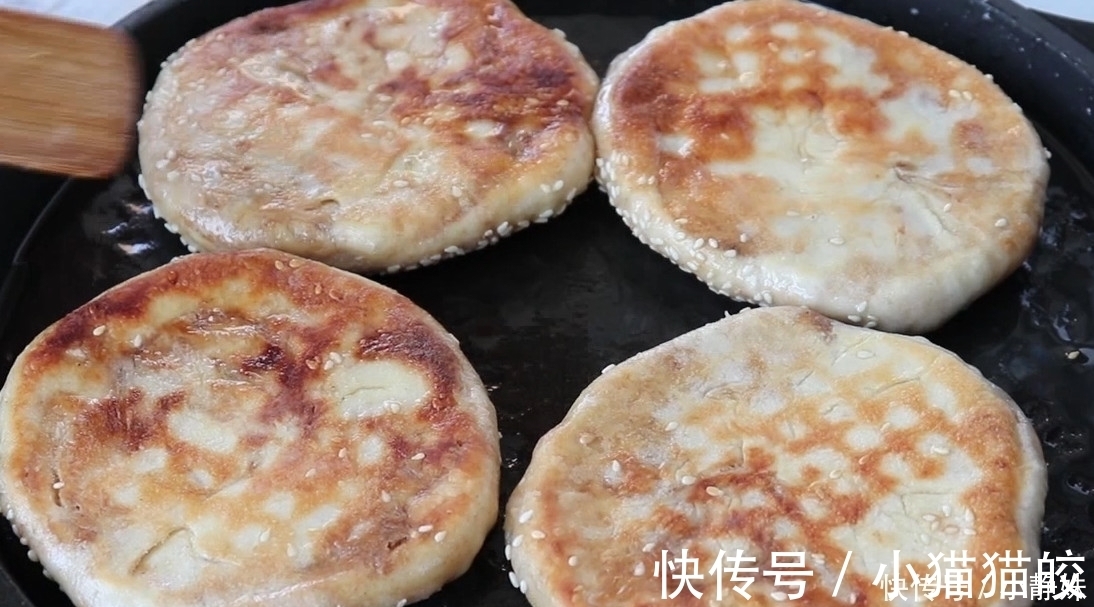 做法|教你在家做麻酱烧饼，香酥爽口，酱香味十足，做法非常简单