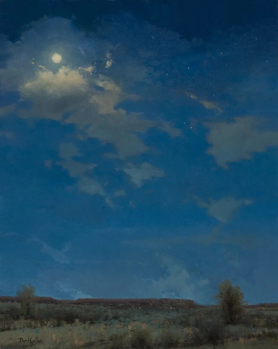德克萨斯州#大卫·格里芬的风景油画高清图,放大看,更迷人