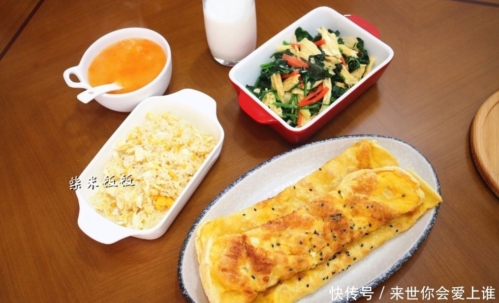 炒饭|我家早餐,15分钟上桌,吃完出去晒太阳,生活简单美好