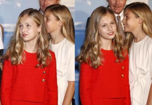 西班牙|真正的贵族穿搭都简约，看西班牙公主莱昂诺尔，穿红色套裙真高级