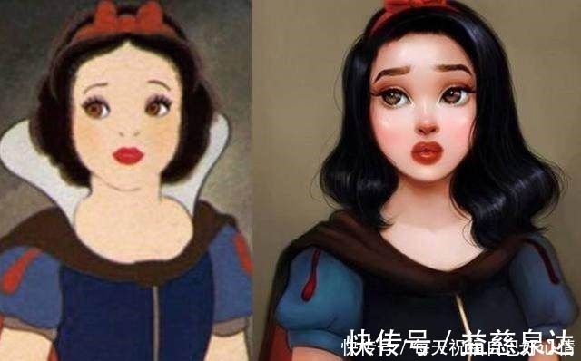 花木兰&当迪士尼公主们变成油画画风,白雪公主变大妈,贝儿美爆了!