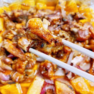 不知道吃什么，烤箱版蒜香烤鸡肉块准没错