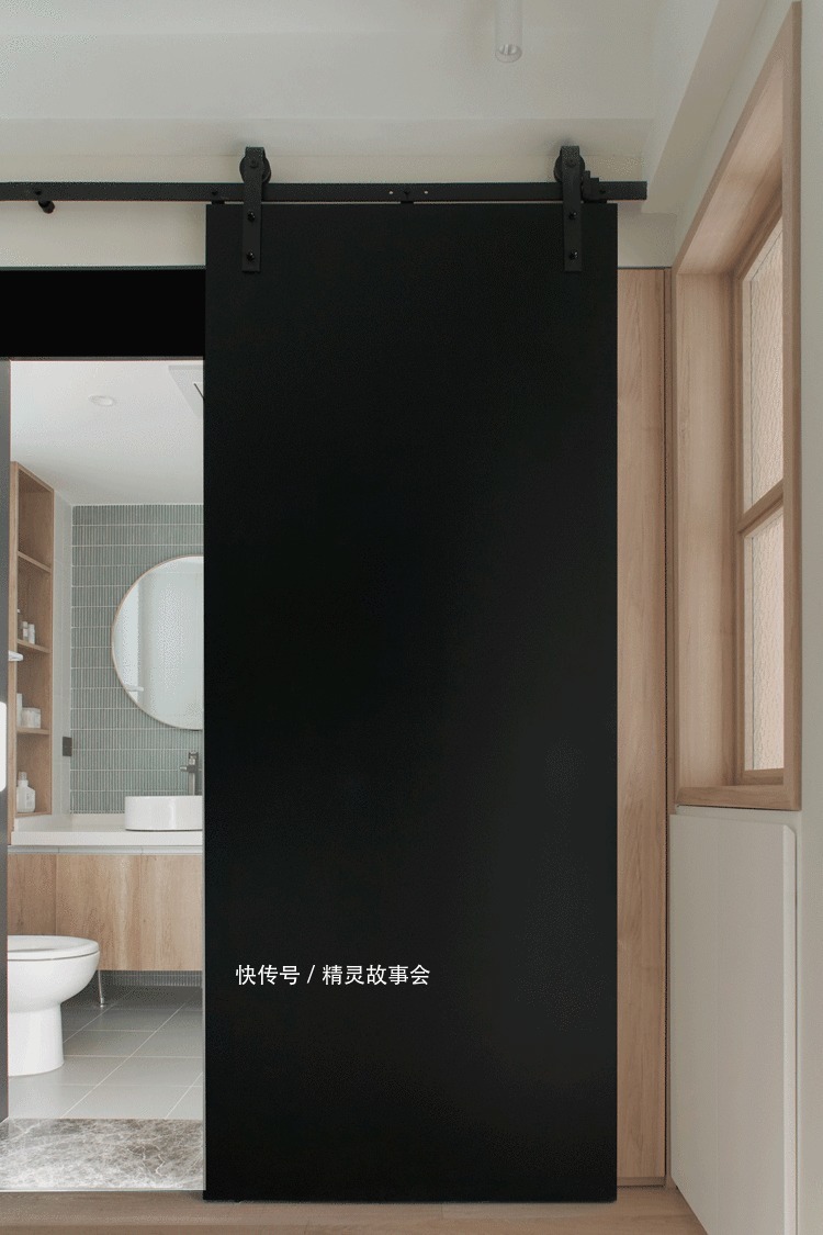 谷仓门|果然小户型最适合日式风格,他家的43㎡,采光和收纳问题全解决!