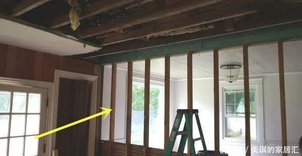 厨房|不要餐厅了,厨房的墙砸掉一半放块长木板,坐着吃饭也挺好的!