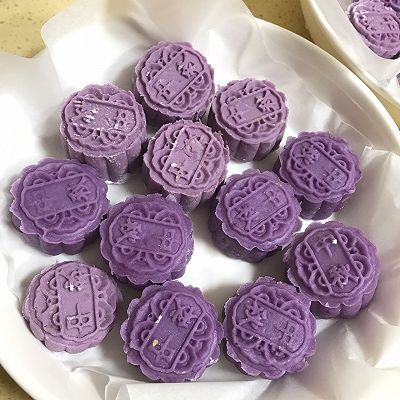 紫薯粉|芋泥饼皮月饼