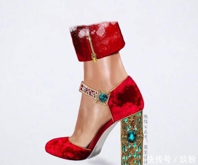 灵感|以服装为设计灵感设计出来的高跟鞋(50例高跟鞋效果图)!